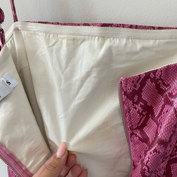 Tiger Mist Pink Snake Print Dress - Picture 5 of 5